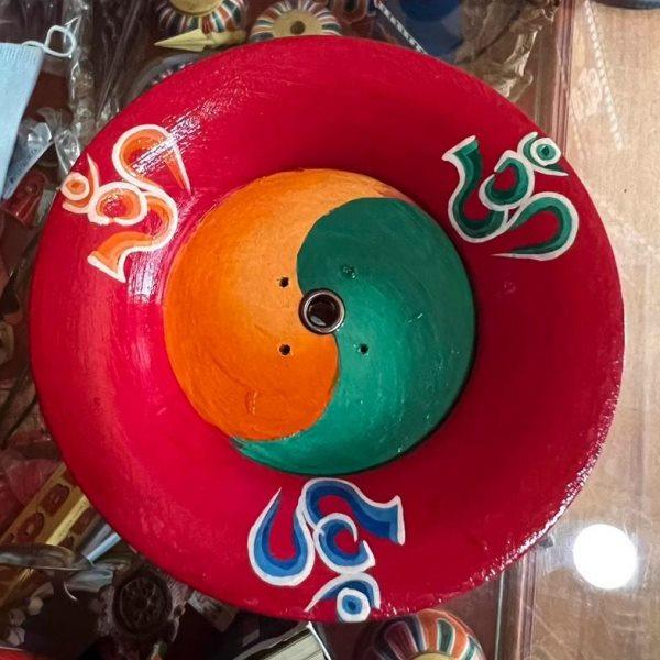 尼泊尔手工彩绘菩提木香插藏香专用大孔线香室内烧香炉家用摆件,淘宝优惠券,粉丝福利购,淘宝优惠卷