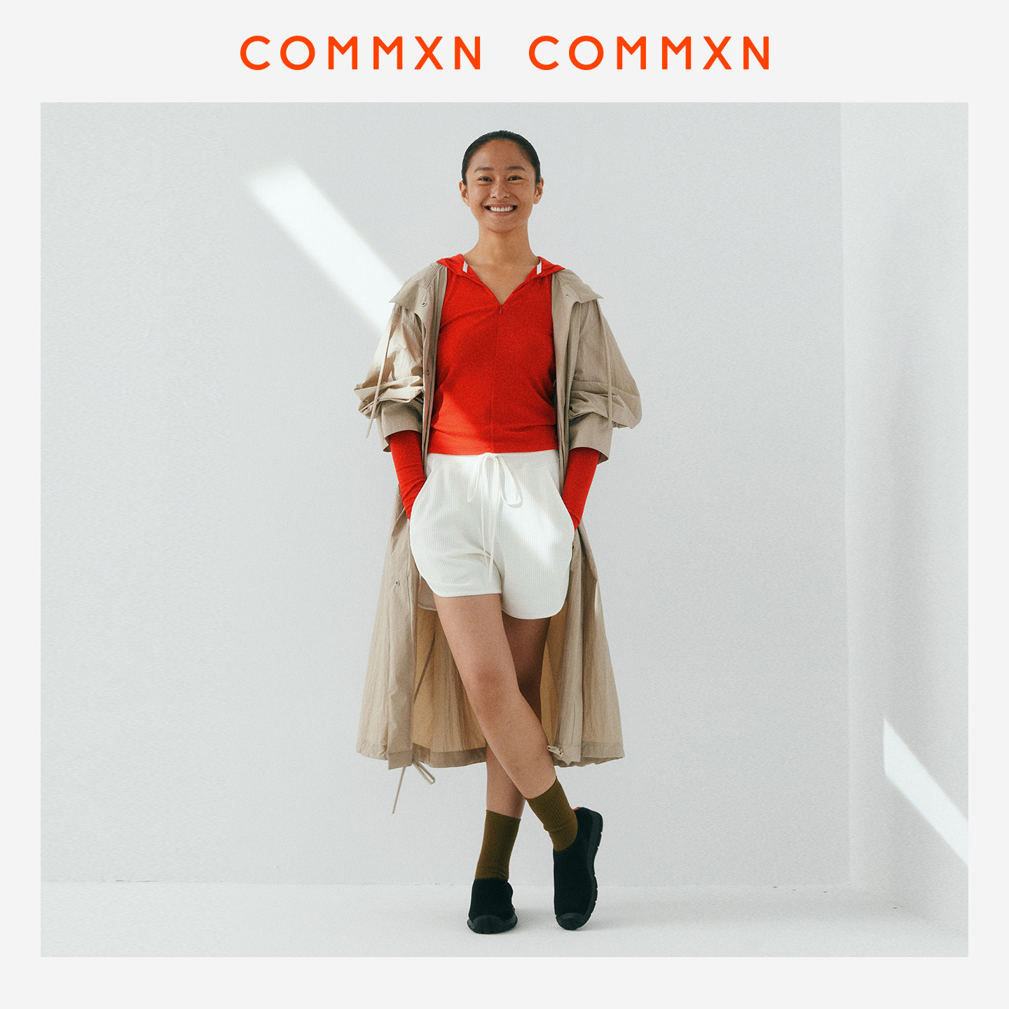 COMMXN·律动华夫格短裤运动百搭宽松休闲裤子2026春季新款女装,淘宝优惠券,粉丝福利购,淘宝优惠卷