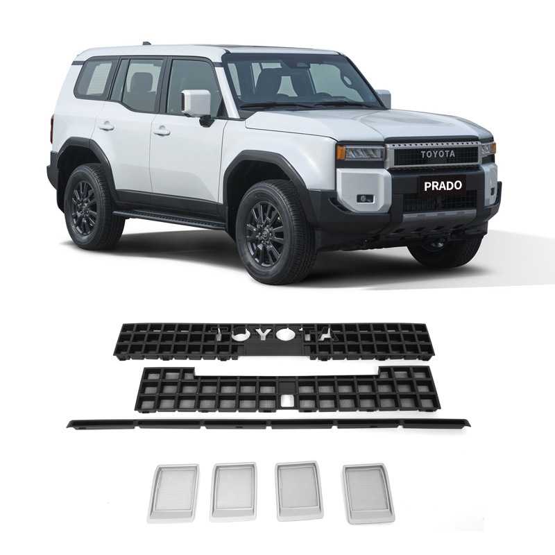 Suitable for 24-25 Prado insect-proof nets, new Toyota overbearing LC250 mid-grid water tank modification accessories and supplies