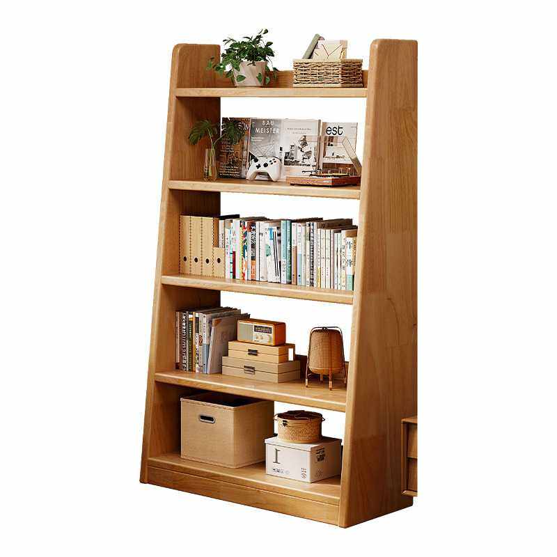 实木书架落地置物架家用客厅展示架房间改造梯形收纳储物简易书柜,淘宝优惠券,粉丝福利购,淘宝优惠卷