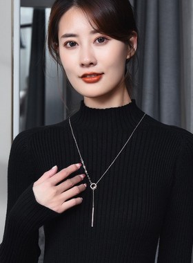 毛衣链长款大气秋冬百搭轻奢高级感简约装饰项链女衣服配饰