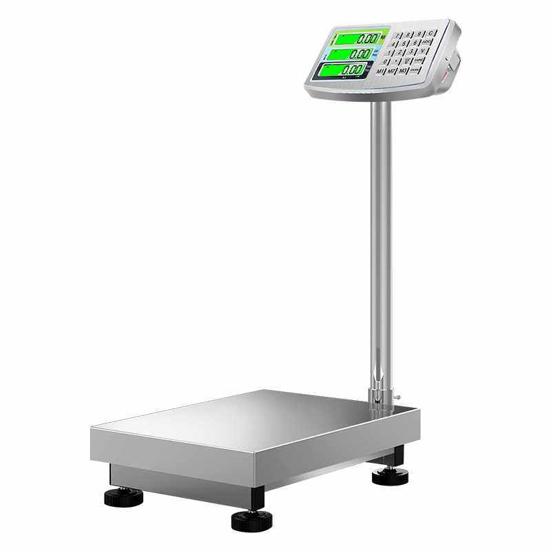 外贸英文高精度电子秤100kg全不锈钢材质防水200kg/300kg台秤磅秤,淘宝优惠券,粉丝福利购,淘宝优惠卷