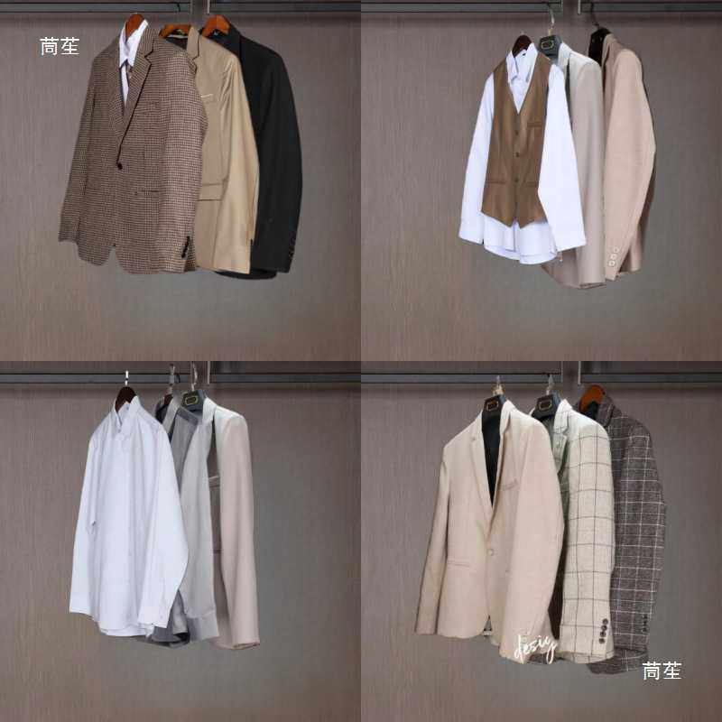 样板房意式衣帽间摆件卧室商务男主人外套衬衣衣柜装饰样板间衣服,淘宝优惠券,粉丝福利购,淘宝优惠卷