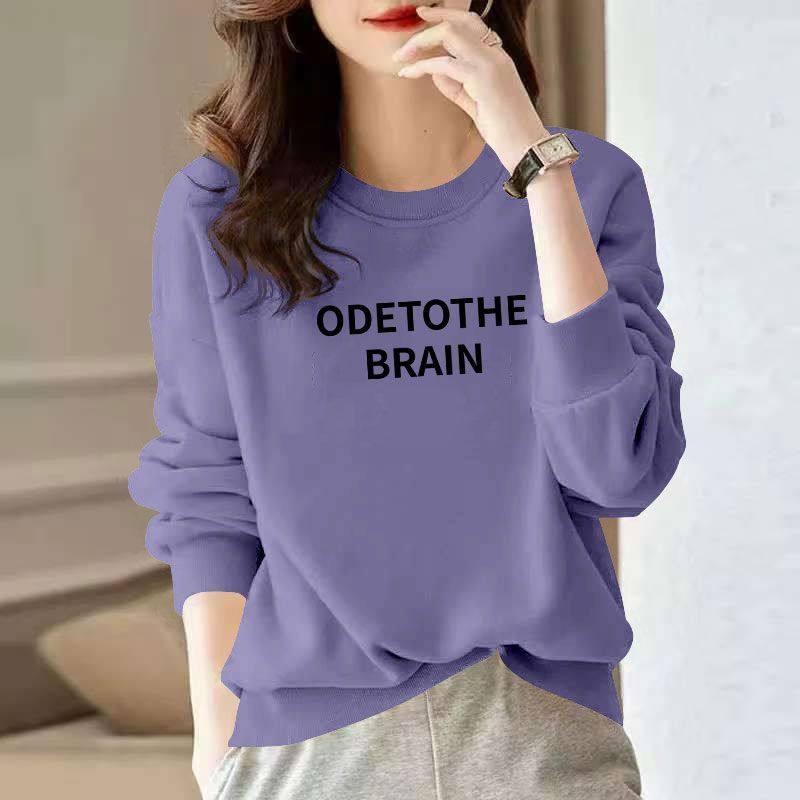 春秋纯棉抹茶绿圆领卫衣女时尚新款韩版洋气百搭爆款休闲套头上衣,淘宝优惠券,粉丝福利购,淘宝优惠卷