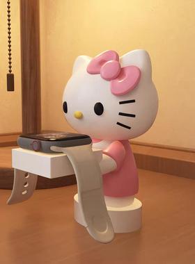Hello Kitty猫咪适用于苹果适用iwatchS9充电支架applewatch摆件