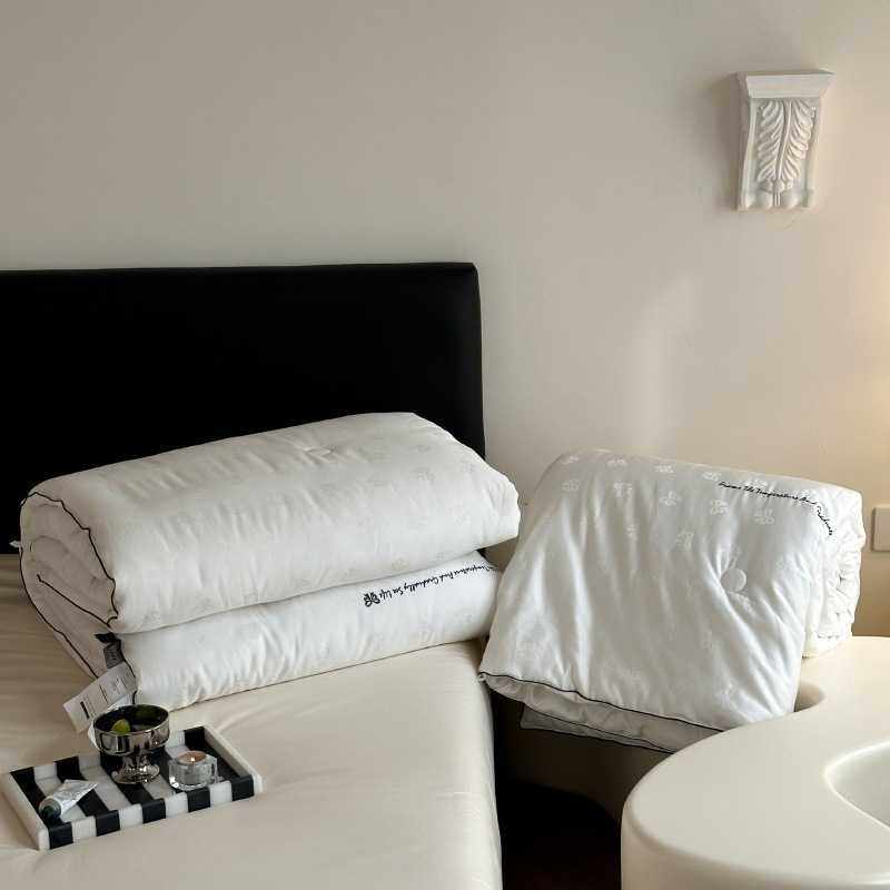 轻奢60支全棉蝴蝶结提花蚕丝雪绒柔软舒适春秋被加厚冬被双人被芯,淘宝优惠券,粉丝福利购,淘宝优惠卷