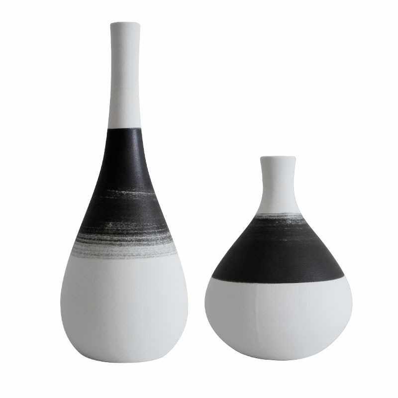 素烧复古新中式陶罐侘寂风装饰品摆件玄关电视柜插花水培陶瓷花瓶,淘宝优惠券,粉丝福利购,淘宝优惠卷