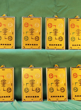 铜制八卦牌道家装饰摆件家居风水补角牌金色工艺品