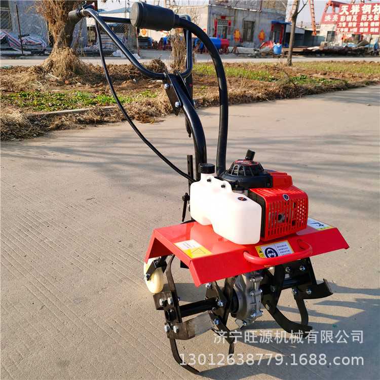 Portable 7.5 HP rotary tiller, household furrow plow, four-wheel drive diesel micro tiller