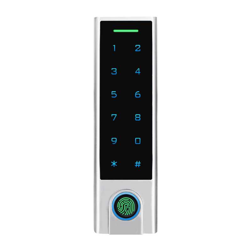 Factory direct supply zinc alloy waterproof and anti-smash lock TTLOCK fingerprint swipe IC card password access control all-in-one machine