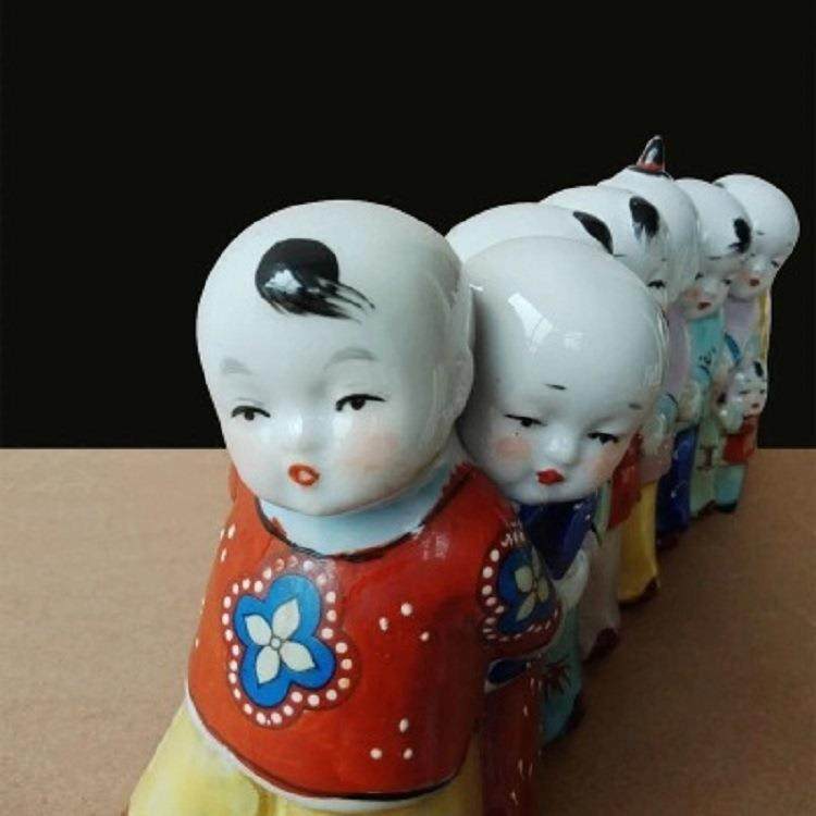 陶瓷人物雕塑工艺品创意家居饰品新中式客厅复古装饰品摆件,淘宝优惠券,粉丝福利购,淘宝优惠卷