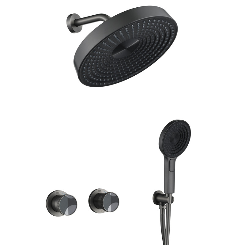 枪灰热熔暗装花洒入墙式淋浴龙头预埋盒嵌入式花洒隐藏浴室吸顶吊,淘宝优惠券,粉丝福利购,淘宝优惠卷