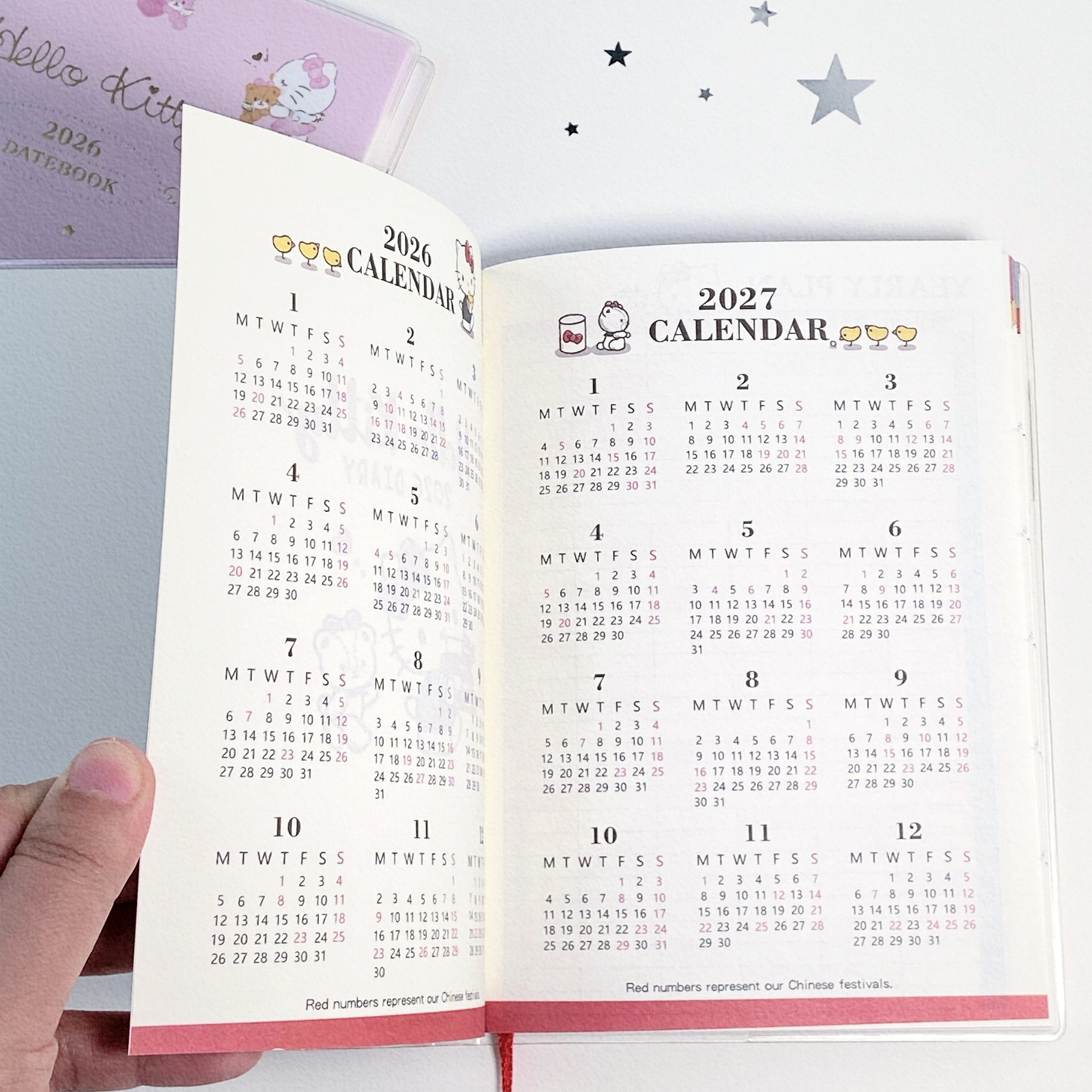 2026年新款kt猫A6日程手帐本高颜值学生插画内页周计划打卡笔记本 - 图0