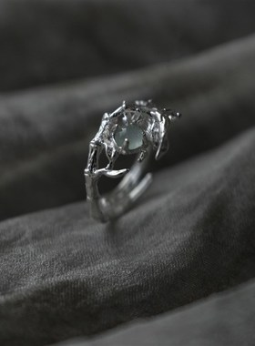 WIZARDLAB原创设计丨竹系列 手工雕蜡江湖O仙气东陵竹影戒指