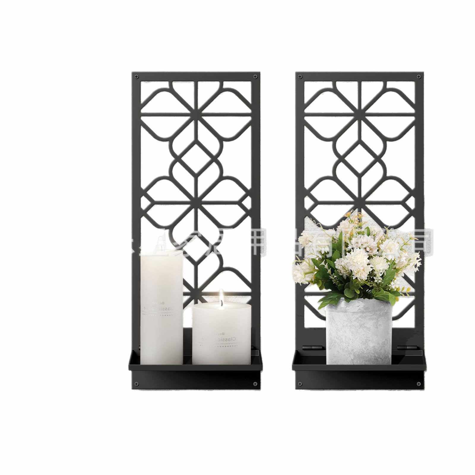 乡村挂墙装饰架哥特式蜡烛架植物花瓶烛台架复古木质镂空蜡烛壁架,淘宝优惠券,粉丝福利购,淘宝优惠卷