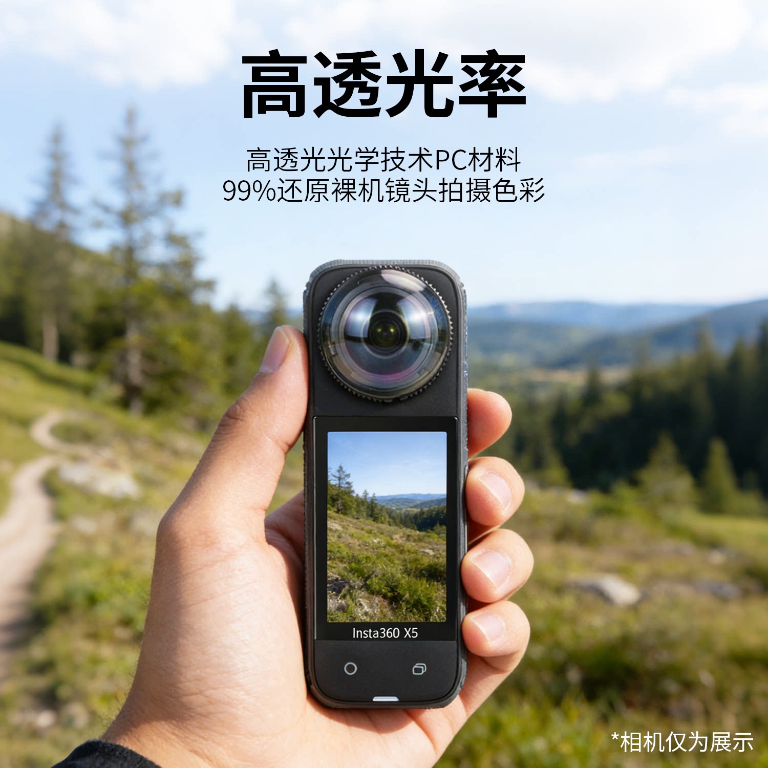 Shadowstone Insta360X5 protective mirror lens protection