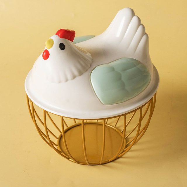 Household kitchen egg basket storage basket vegetable iron storage basket storage basket O fruit basket vegetable basket metal basket span