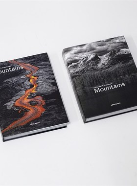 地理风光摄影英文真书样板间装饰中古侘寂书房咖T啡厅欧式饰品摆