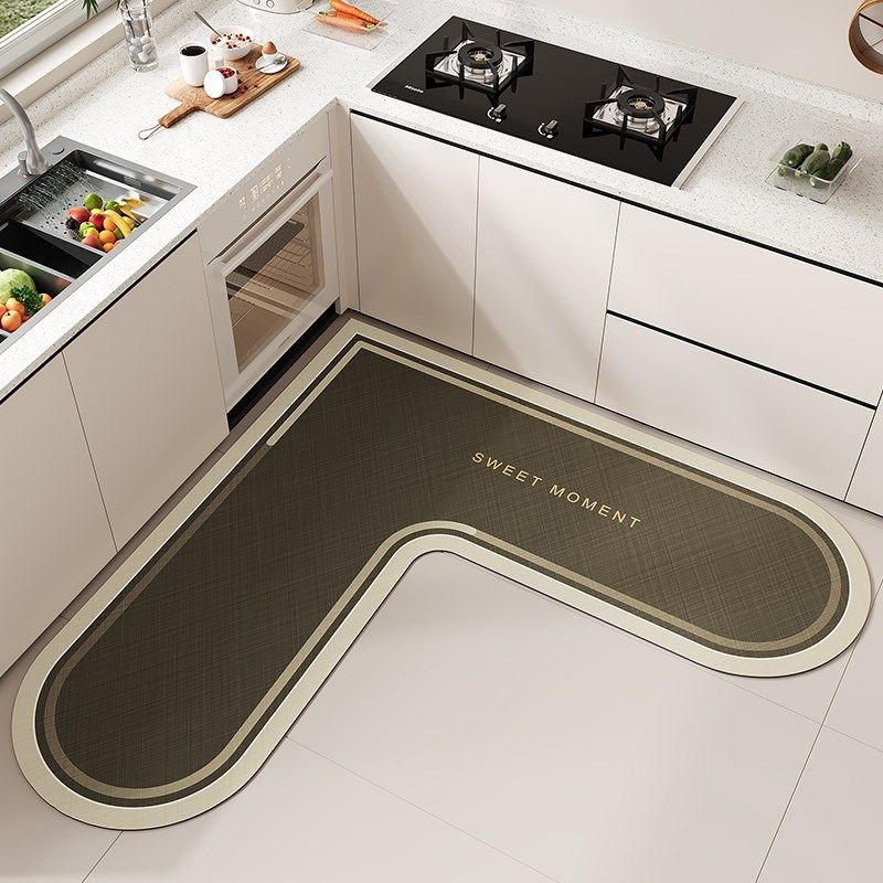 厨房地垫2024新款防滑防油防水脚垫耐脏硅藻泥吸水垫免洗可擦地毯,淘宝优惠券,粉丝福利购,淘宝优惠卷