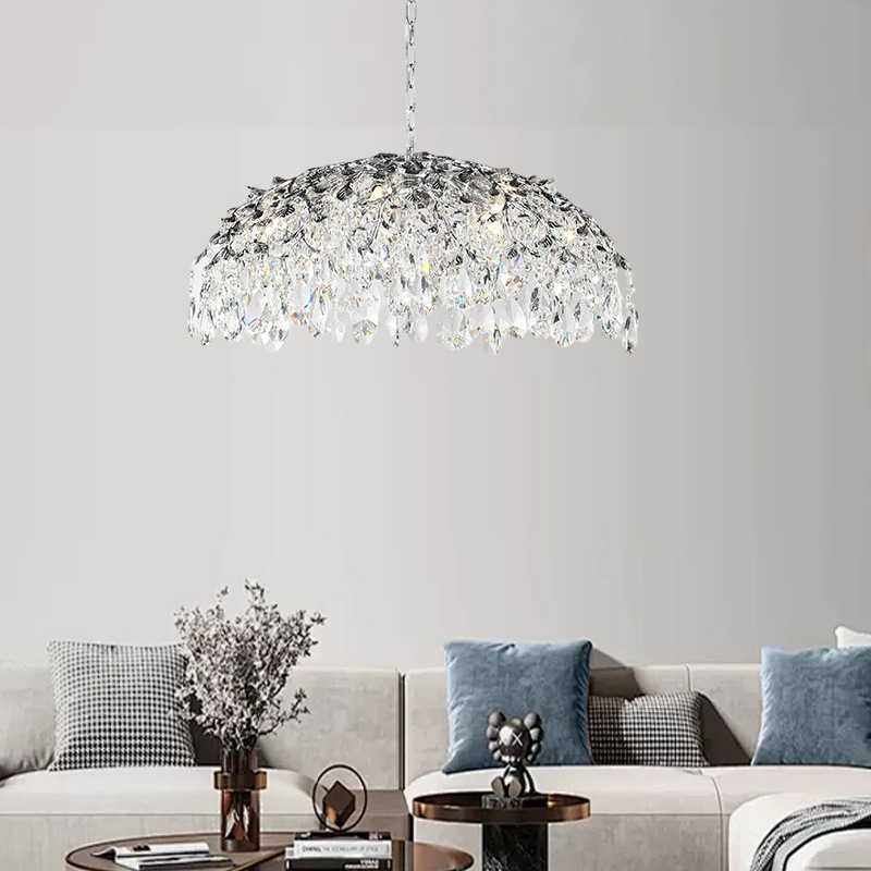 轻奢水晶花朵吊灯客厅餐厅卧室手工艺术装饰金色树枝造型灯具,淘宝优惠券,粉丝福利购,淘宝优惠卷