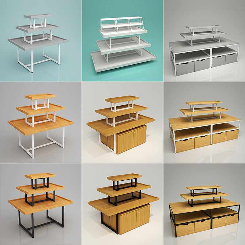 名创货架中岛展示架母婴精品饰品鞋包文具陈列货柜高低三层流水台,淘宝优惠券,粉丝福利购,淘宝优惠卷