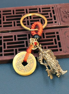 黄铜关公关羽办公室摆件关二爷A武财神开业招财守财工艺品武财神