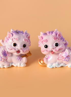 貔貅招财摆件创意家居树脂桌面小摆件可爱M车载车内中控台摆设装