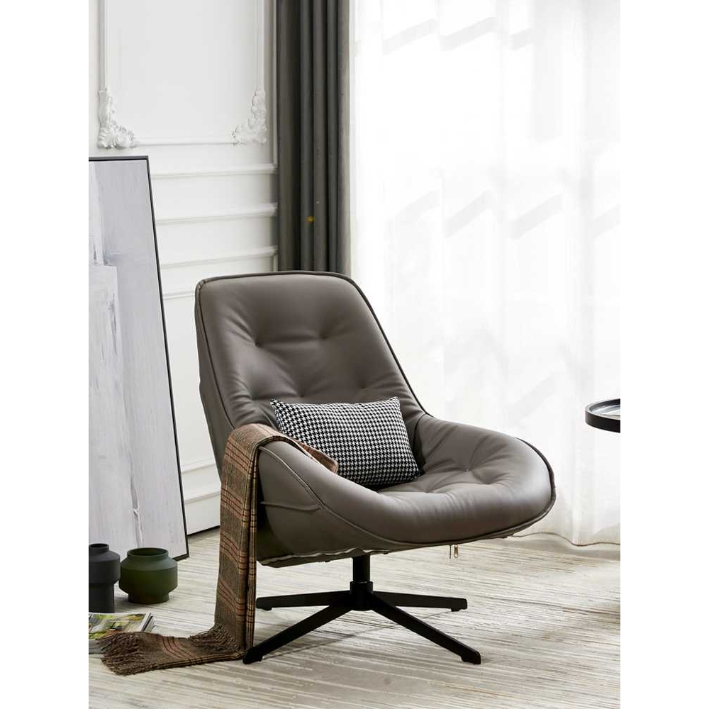 谋生北欧设计师单人旋转懒人沙发椅现代简约小户型客厅卧室阳台休 - 图2