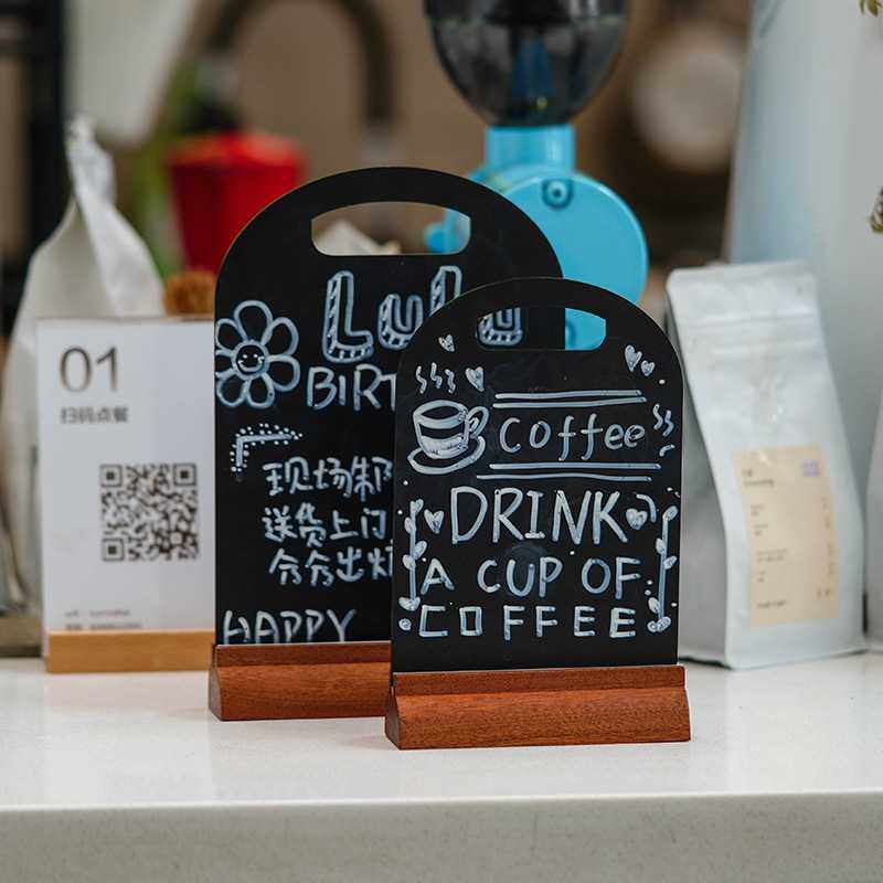 亚克力手写小黑板可擦写咖啡甜品店铺今日新品促销优惠菜单价目牌,淘宝优惠券,粉丝福利购,淘宝优惠卷