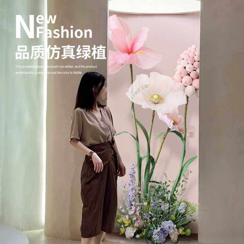 仿真花造景橱窗花艺摆件风信子仿真绿植商场美陈堆景组合花卉摆件,淘宝优惠券,粉丝福利购,淘宝优惠卷