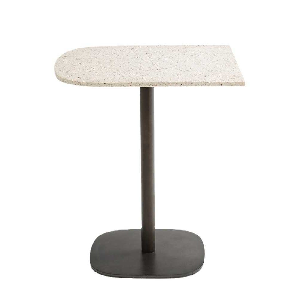 北欧水磨石异形咖啡饮料靠墙餐厅桌子简约现代吧台桌户外茶几边桌,淘宝优惠券,粉丝福利购,淘宝优惠卷