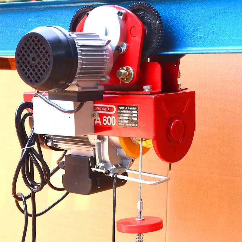 微型电动葫芦220V连体家用小吊机运行跑车行车升降机航吊起重机 - 图0