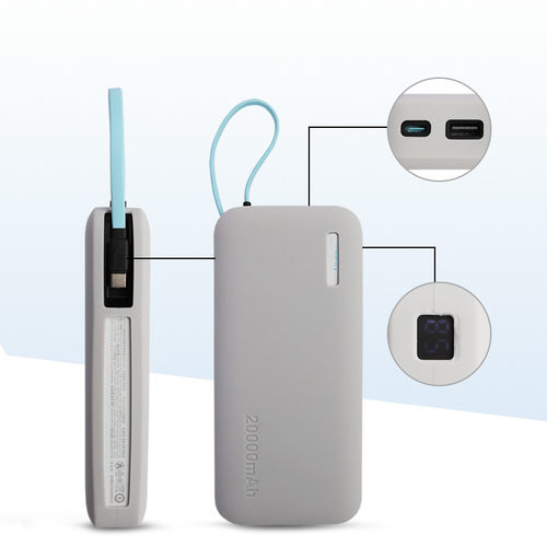 【不挡3C标识】适用酷态科CP25充电宝保护套55W自带线20000WmAh电能块软壳硅胶套移动电源保护壳防摔防滑 - 图3