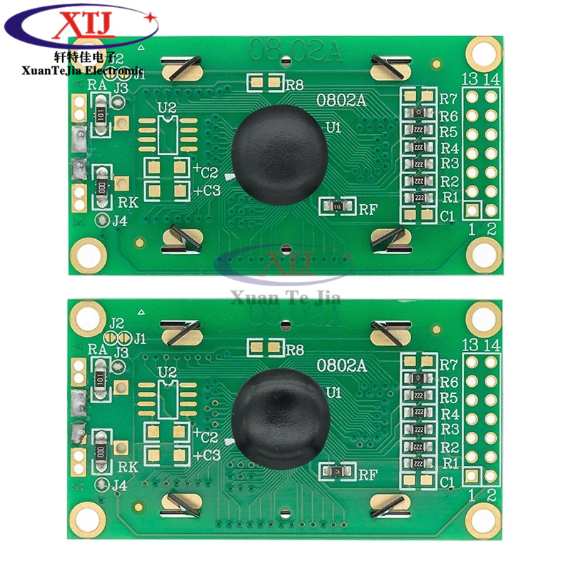 LCD0802A 字符型液晶屏 8*2行 黄绿色 蓝色屏 液晶屏 5V LCM0802A - 图1