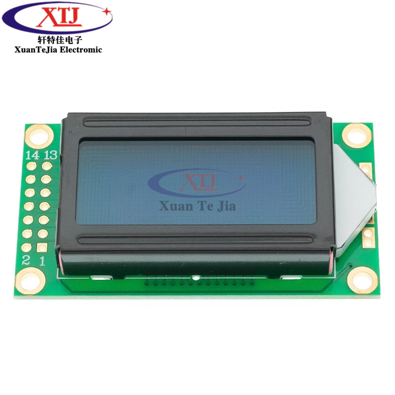 LCD0802A 字符型液晶屏 8*2行 黄绿色 蓝色屏 液晶屏 5V LCM0802A - 图2