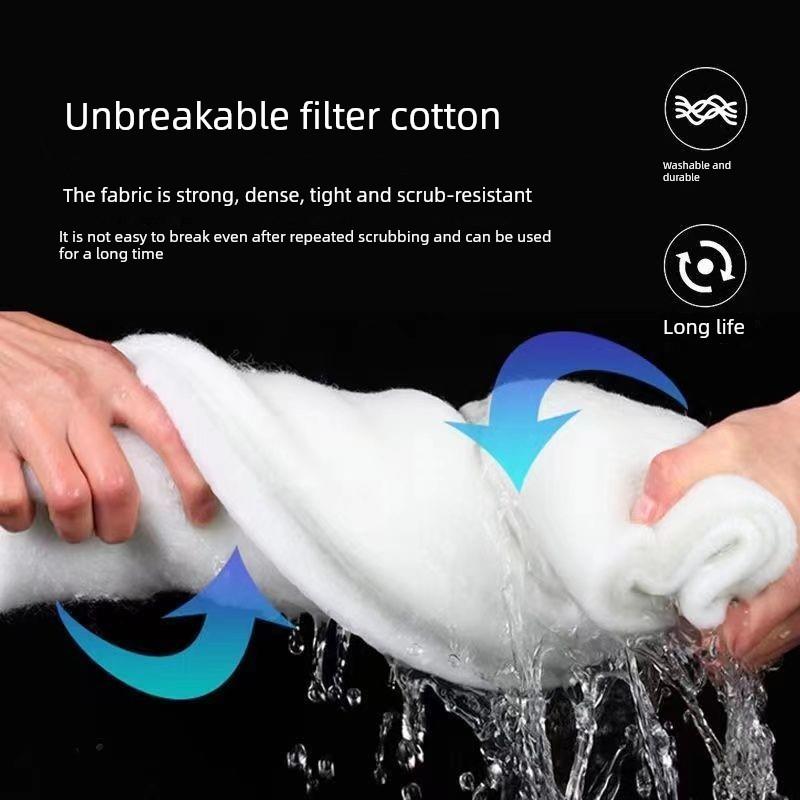 鱼缸滤棉超滤棉高密度上滤可水洗水族周转箱滤料水净化细菌培养 - 图0