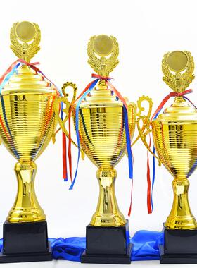 金属奖杯厂家福田区运动会颁奖荣誉杯学校田径比赛创意印字logo