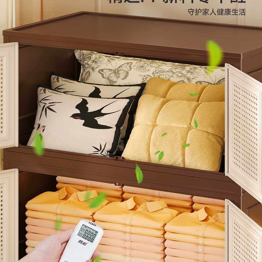 收纳柜免安装加厚折叠收纳箱家用卧室衣服大容量整理盒零食架,淘宝优惠券,粉丝福利购,淘宝优惠卷