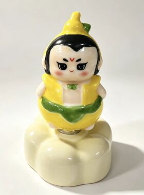 景德镇手绘陶瓷葫芦娃旋转摆件
