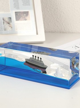 友谊的小船永不翻船漂流瓶帆船生日礼物L送男生闺蜜朋友同学摆件