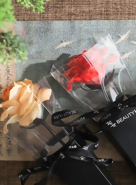 东方泥土非遗手工陶瓷玫瑰花摆件送女友老婆的礼物家居卧室装饰品