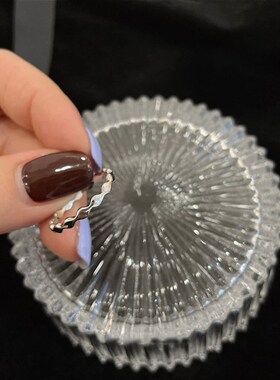 大码食指戒指手粗胖手女士大号x可调节适合胖mm胖妹妹的轻奢高级