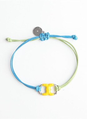 时尚工作服夜梦趣梦手链梦慈善红绳情V侣手链同款男女