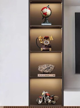 高级复古风e书架乐队留声机咖啡厅装饰品小摆件复古怀旧书房摆设