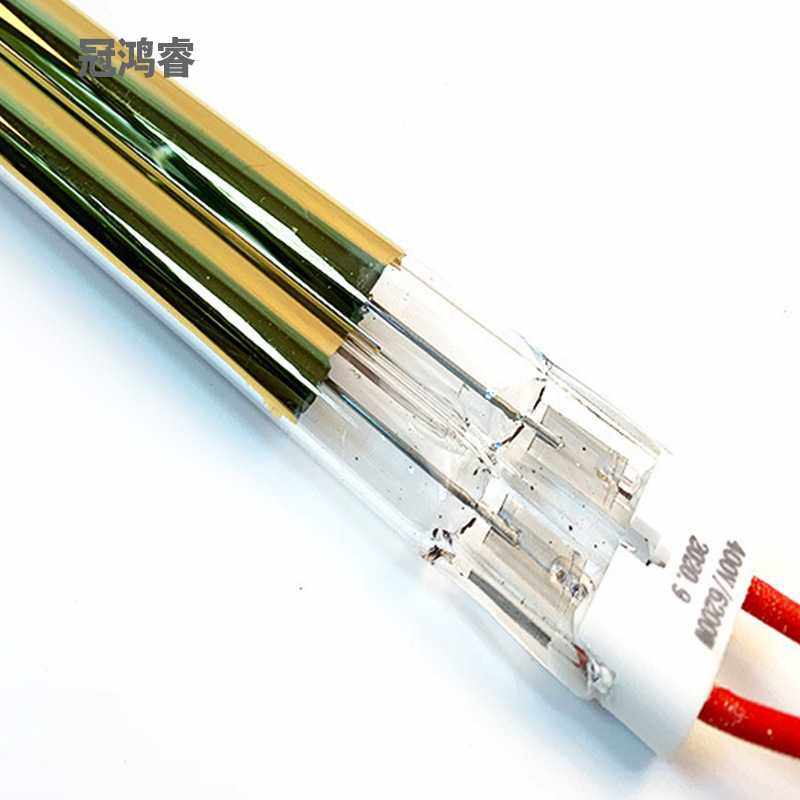 红外线加热管双管半镀金6.2KW 1160MM高宝机罗兰机海德宝机等IR灯 - 图0