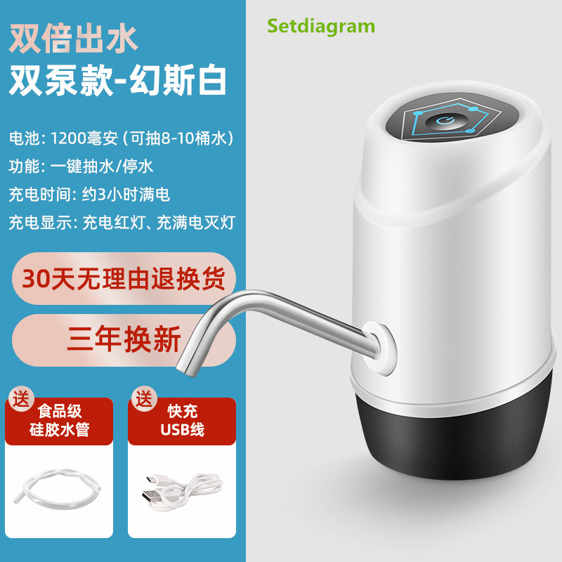电动抽水器桶装水大桶水取水x器矿泉水压水自动出水泵家用瓶装吸 - 图1