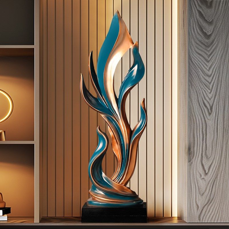 风生水起入户玄关抽象高摆件客厅电视柜壁龛装饰办公室工艺品摆设,淘宝优惠券,粉丝福利购,淘宝优惠卷