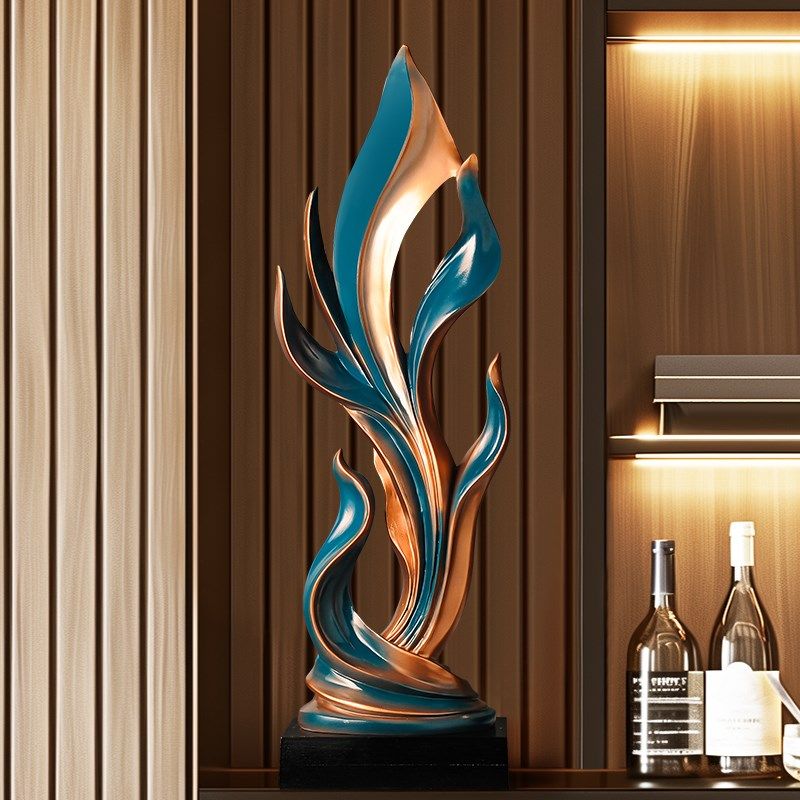 风生水起入户玄关抽象高摆件客厅电视柜壁龛装饰办公室工艺品摆设,淘宝优惠券,粉丝福利购,淘宝优惠卷