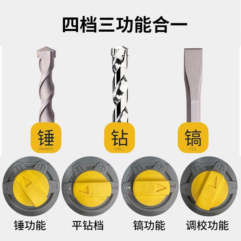 小强20V无刷锂电充电电锤电镐三用大功率混凝土工具5405电动工具,淘宝优惠券,粉丝福利购,淘宝优惠卷