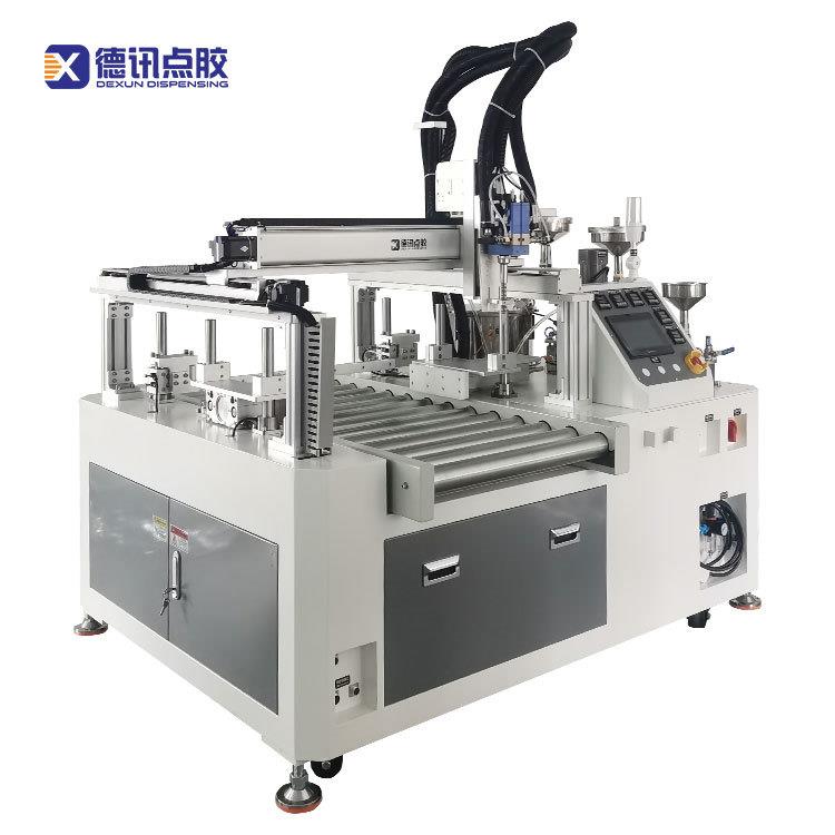 江苏滚筒流水线自动灌胶机AB胶自动配比混合家电控制器灌封 - 图0